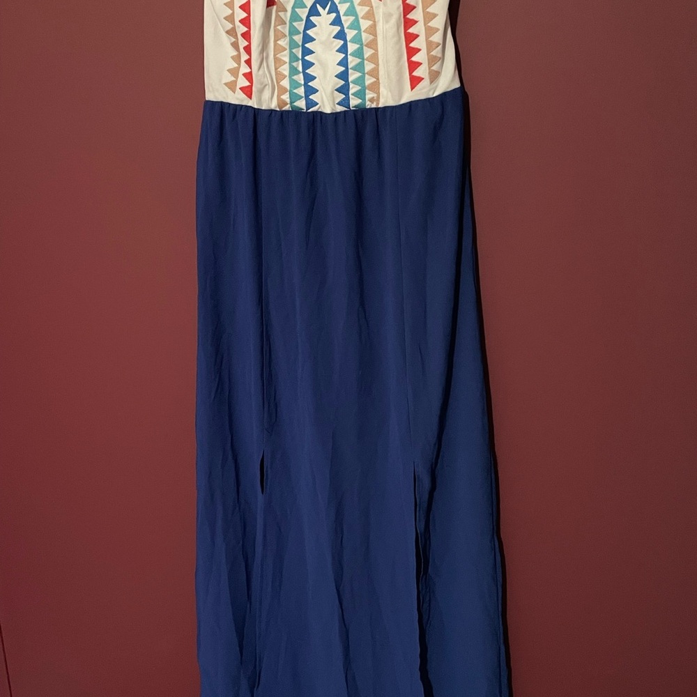 Jealous Tomato Multicolor Geometric Maxi Dress